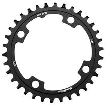 Dantratis SunRace CRMX04 Narrow-Wide Alu 104BCD CHWH128, metalas, juoda sp.