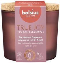 Žvakė, aromatinė Bolsius TRUE JOY Floral Blessings, 21 h, rožinė sp.