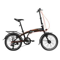 Velosipēds salokāms Bisan FX3500 TRN, 20 ", 13" rāmis, melna krās./oranža krās.