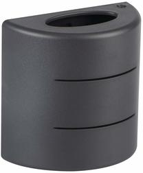 Āra sienas lampa Kanlux Refazi El, 6W, LED, IP54, grafīta krās., 12 cm x 12 cm