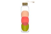 Ūdens pudele Fiona, caurspīdīga krās./daudzkrāsaina, stikls, 0.55 l