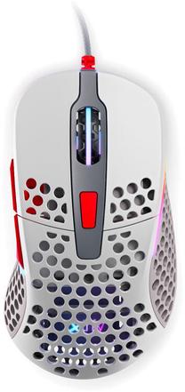 Kompiuterio pelė Xtrfy M4 RGB, pilka sp. Prekė su pažeista pakuote.