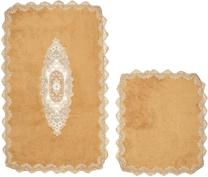 Vonios kilimėlių rinkinys Foutastic Selonya D 299ANR1465, šviesiai ruda sp., 100 cm x 60 cm