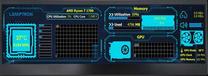 Деталь корпуса Lamptron HM140 Hardware monitor, черный цв.