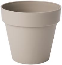 Gėlių vazonas Form Plastic Ibiza Soft Mat 4120-051, plastikinis, Ø 16 cm, ruda sp./pilka sp.