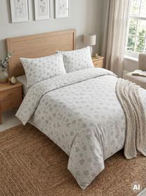 Комплект постельного белья Homla Basic EC Clover 246237, белый цв./зеленый цв., 70 x 80 cm, 220 x 200 cm, 3 дет.