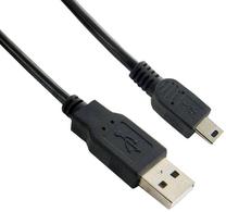 Laidas 4World USB 2.0 A male, Mini USB, 1.8 m, juoda sp.