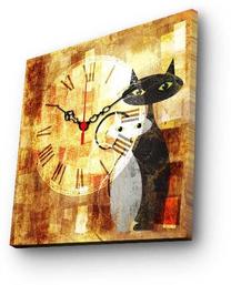 Laikrodis - paveikslas Wallity Canvas 2828CS-12, įvairių spalvų, 28 cm x 28 cm