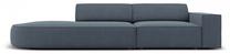 Sofa Micadoni Home Jodie Rounded Open 3 Seats, mėlyna sp., kairinė, 262 x 102 cm x 70 cm