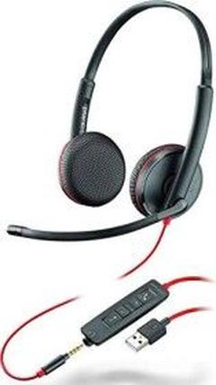 Laidinės ausinės Plantronics 3225 duo, juoda sp.