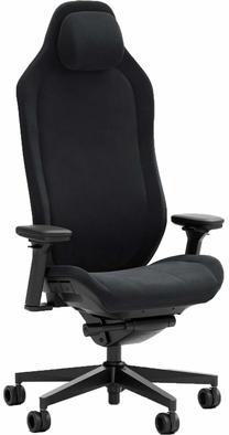 Игровой стул Fractal Design Refine Alcantara, 70 x 70 x 134 - 146.5 см, черный цв.