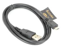 Laidas Accura, Micro USB/USB 2.0 Type A, juoda
