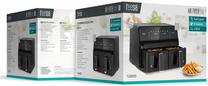 Karšto oro gruzdintuvė Teesa Dual Pot XXL TSA8089, juoda sp., 2700 W, 8 l