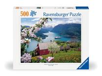 Dėlionė Ravensburger Scandinavian Landscape, 36 cm x 49 cm, 500 vnt., įvairių spalvų