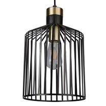 Šviestuvas kabinamas Searchlight Bird Cage 9413BK, E27, 1 x 10 W, juoda sp. / juoda sp.