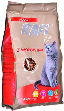 Sausas kačių maistas Dolina Noteci Rafi Adult, jautiena, 1.4 kg
