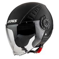 Motocikla ķivere Axxis Metro Solid, S, melna krās.