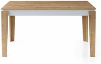 Valgomojo stalas Kalune Design Asos, ąžuolo sp./balta sp., 80 cm x 140 cm x 75 cm
