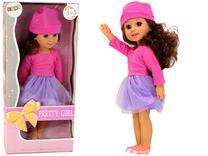 Lėlė Lean Toys Pretty Girl, 35 cm, rožinė sp.