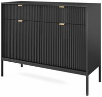 Komoda Mark Nova, juoda sp., 83 cm x 39 cm x 104 cm