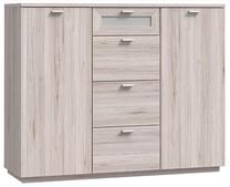 Komoda Forte Nexus NXSK25-D41G06, smėlio ruda sp., 119.6 cm x 98.8 cm x 40 cm