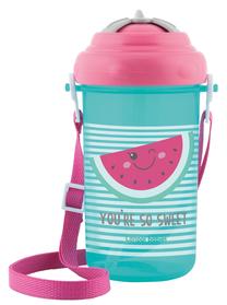 Bērnu pudele dzeršanai Canpol Babies Sport, 400 ml, 1 g., zaļa krās./rozā krās.