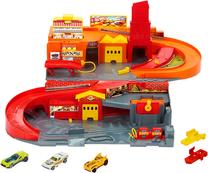 Автомобильная стоянка Mattel Hot Wheels Hot Ones Sto & Go, многоцветный
