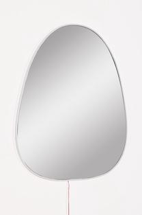 Spogulis Kalune Design Quippy Led, ar gaismu, stiprināms, 50 cm x 60 cm, balta krās.