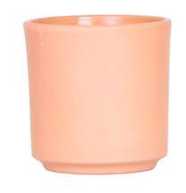 Puķu pods 150009PE, keramika, Ø 9 cm, gaiši brūna krās.