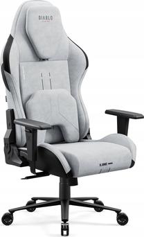Spēļu krēsls Diablo X-One Prime, 68 x 68 x 122.5 - 132 cm, pelēka krās.