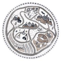 Kilimas vidaus Hakano Beo Land, kreminė sp./smėlio sp., 140 cm x 140 cm