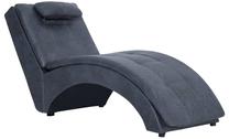 Masažinis gultas VLX Faux Suede Leather 281343, pilka sp., 54 cm x 145 cm x 72 cm