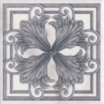 Plaadid, keraamiline Sansevero, 9.9 cm x 9.9 cm, must v./hall v.