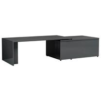 Kavos staliukas VLX, pilka sp., 100 - 150 cm x 50 cm x 35 cm