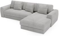 Kampinė sofa Polak Meble Happy, šviesiai pilka sp., kairinė, 310 x 190 cm x 80 cm