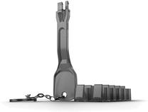 Набор для блокировки портов Lindy RJ-45 Port Blocker Key - Pack of 10 Blockers, 74.55 x 20 мм, черный цв.