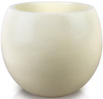 Puķu pods Mondex Neva 002KBL, stikla šķiedras, 58 cm x 58 cm, Ø 58 cm, bēša krās.