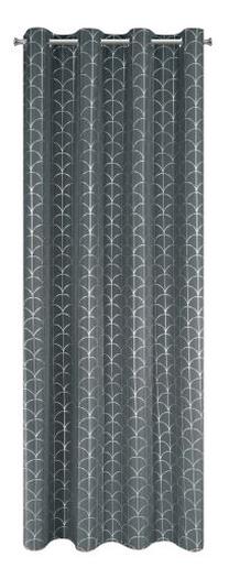 Nakts aizkari Cande, sudraba krās./grafīta krās., 140 cm x 250 cm