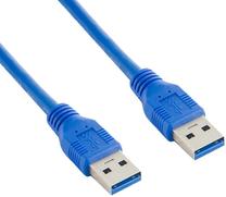 Laidas 4World USB 3.0 male, USB 3.0 male, 1 m, mėlyna sp.