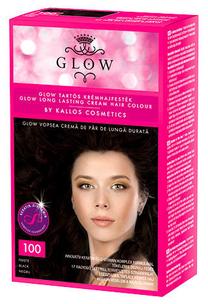 Kраска для волос Kallos Glow, 100 black цв., 100 Black, 40 мл