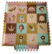 Kilimėlis kūdikiams - dėlionė 4IQ Kingdom, 31 cm x 31 cm, 36 vnt, įvairių spalvų