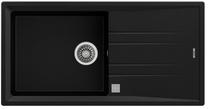 Кухонная мойка Teka Stone 60 L-TG 1B 1D 115330008, тегранит, 100 см x 51 см x 20 см, черный цв.