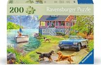 Пазл Ravensburger Summer House At The Lake, 36 см x 49 см, 200 шт., многоцветный