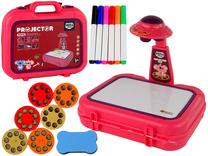 Zīmēšanas projektors Lean Toys, rozā krās.