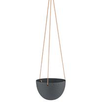 Pakabinamas gėlių vazonas AmeliaHome Lokai Black Boho Inwards, keramika, Ø 15.4 cm, juoda sp.