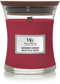 Žvakė, aromatinė WoodWick Elderberry Bourbon, 30 h, 85 g, raudona sp.
