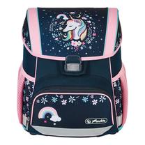 Skolas mugursoma Herlitz Loop Unicorn, zila krās./rozā krās./daudzkrāsaina, 37 cm x 22 cm x 31 cm