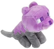 Mīkstā rotaļlieta Jinx Minecraft Happy Explorer Fyed Cat, pelēka krās./violeta krās., 14 cm