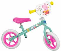 Balansinis dviratis, vaikų Toimsa Peppa Pig, žalia sp./rožinė sp., 10"