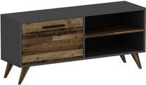 ТВ стол Kalune Design Seta, антрацитовый цв./коричневый цв., 120 см x 35 см x 50 см